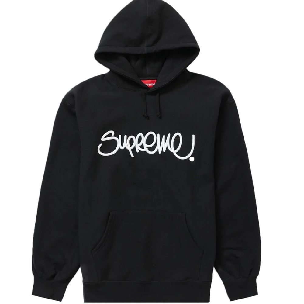 Supreme Raised Handstyle Hooded Sweatshirt Size Large BRAND NEW 100% Authentic